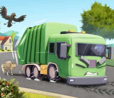 Gary the garbage truck - Children's book