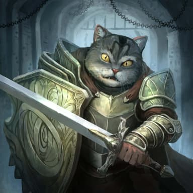 Knight Cat - Dnd Card Game